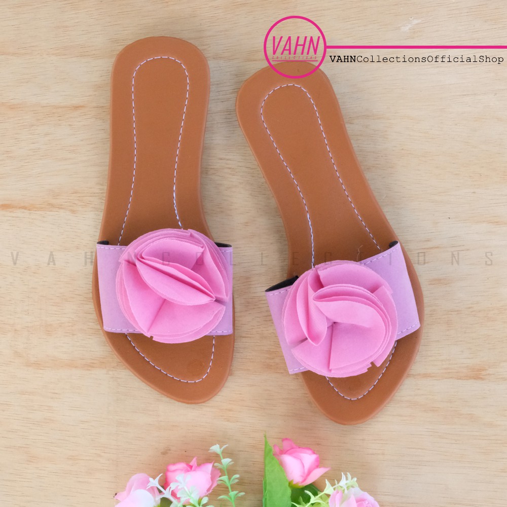 Vahn RANA Sandal  Wanita Selop  Bunga  Flanel Terbaru VC220 