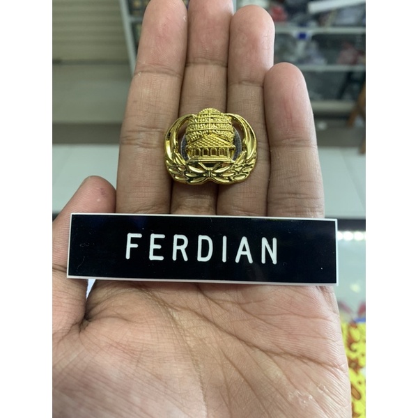 

Name tag akrilik P x L 2 x 8 cm + pin korpri