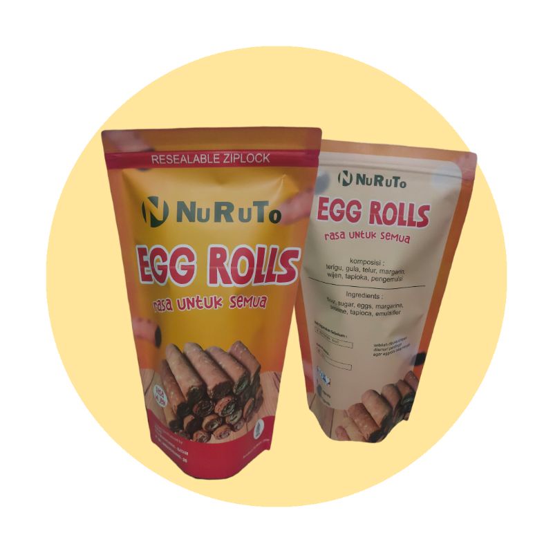 

Nuruto Eggrolls Standing pouch 120 gram