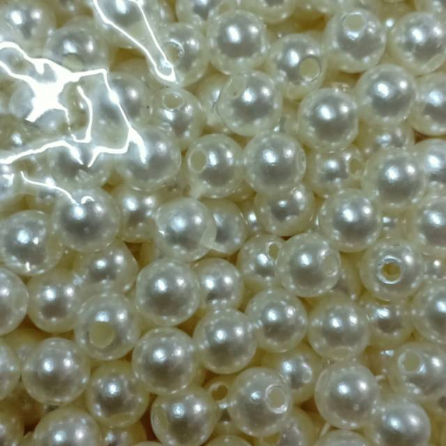 Mutiara jahit premium AAA 5mm putih atau bw per 450gram