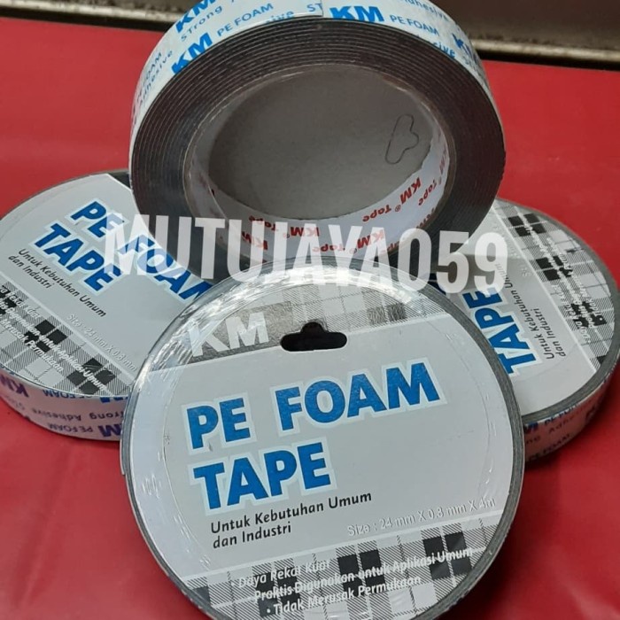 

Dijual Double Tape Pe Foam Km Super Kuat Uk 1In X 4Mtr Sale!!!