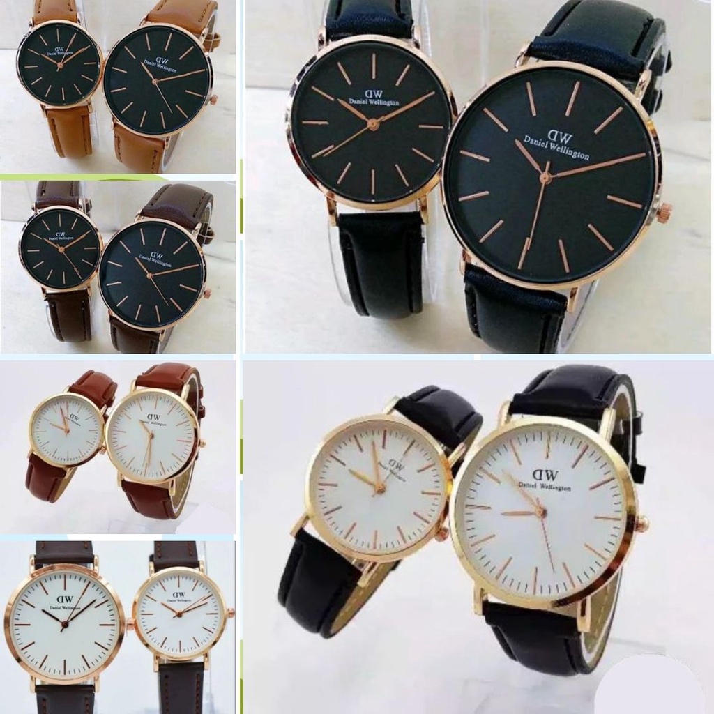 JAM TANGAN PRIA - WANITA - COUPLE KULIT IMPORT PREMIUM QUARTZ JK1