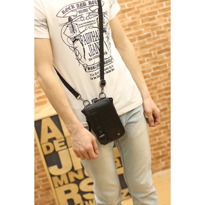 [Tas] Promo Tas Selempang Pria Tas Pinggang Hp Slempang Kulit Pu Import K734 [Selempang]