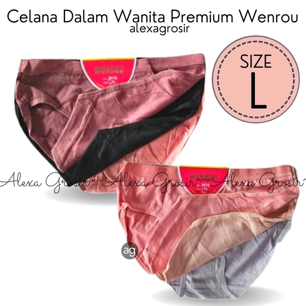 Celana Dalam Wanita WENROU SALUR Import / CD Wanita import - SIZE L