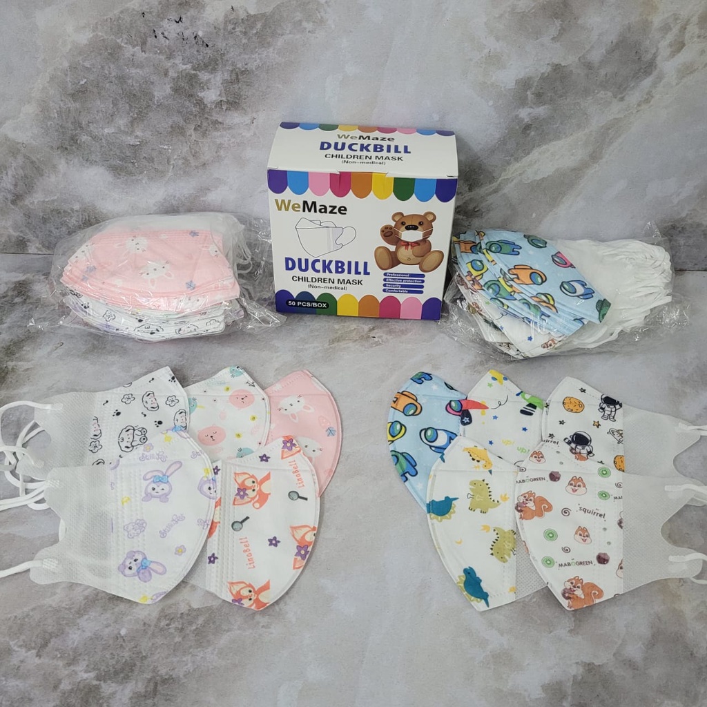 MASKER DUCKBILL ANAK 3PLY DUCKBILL KIDS 3 PLY IMPORT MOTIF KARAKTER
