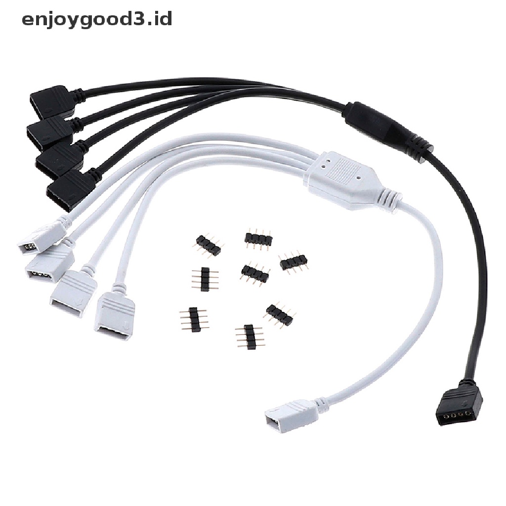 Kabel Konektor Splitter 1 Ke 3Rgb 4 Pin Untuk Lampu Led Rgb 4