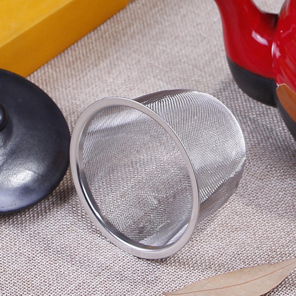 REBUY Mug Tea Infuser Diameter 5-9.5CM Stainless Steel Reusable Saringan Bumbu Herbal Dapur
