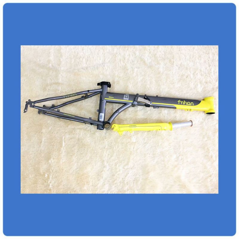 Frame Fork Fnhon Storm abu abu kuning 2 warna grey yellow Discbrake DB Disc brake