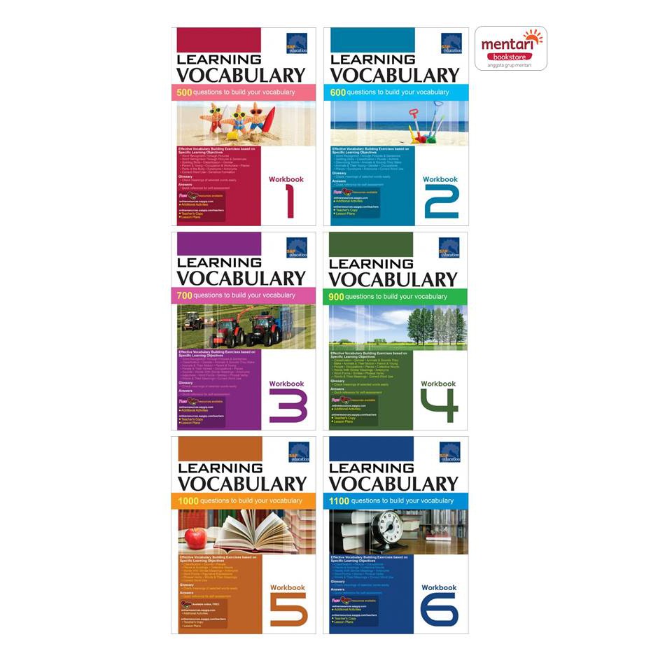SAP - Learning Vocabulary - Workbook (Online Active) NE | Buku Latihan Bahasa Inggris SD