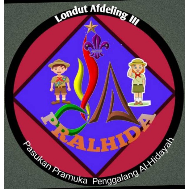 Badge Logo PRALHIDA custome (bordir)