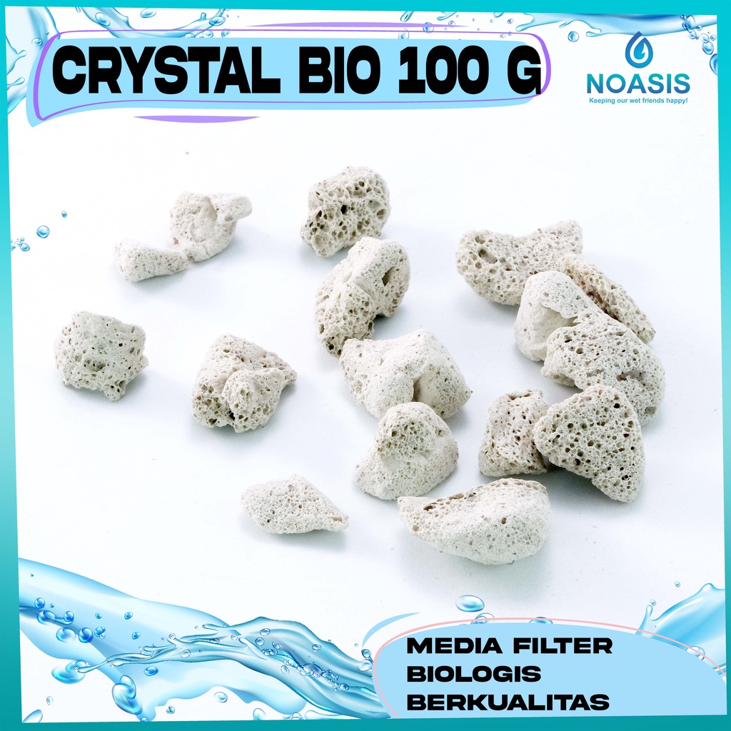 CRYSTAL BIO 100 GRM JAPANESE MEDIA FILTER JAPAN KOLAM AQUARIUM AKUARIUM