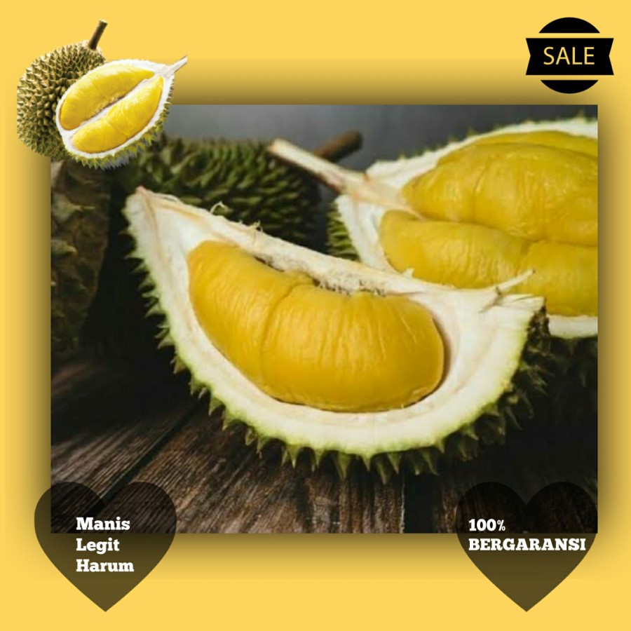 Duren / Durian Sultan Musang King 1 Buah Utuh (Bukan durian kupas) - JonsMart [KHUSUS INSTANT ]