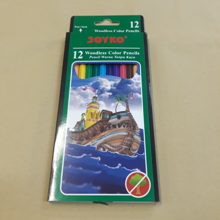 

WARNAPENSIL- PENSIL WARNA JOYKO 12 WARNA PANJANG -PENSIL WARNA