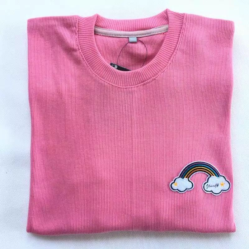 KAOS GAP RIB PANJANG FREE CUTE PATCH