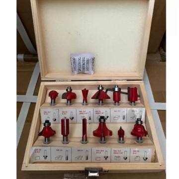 Mata Profil Ukir Kayu Kecil Mailtank SH 121 1/4 Set 12 Pcs Router Bit Set Mata Ukir Kayu Kuat Dan Tahan Lama