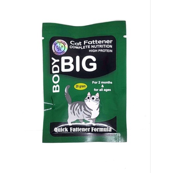 BODY BIG CAT Sachet 20gram/Vitamin Penggemuk Kucing