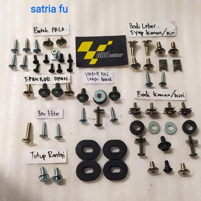 baut fullset body satria fu fulset