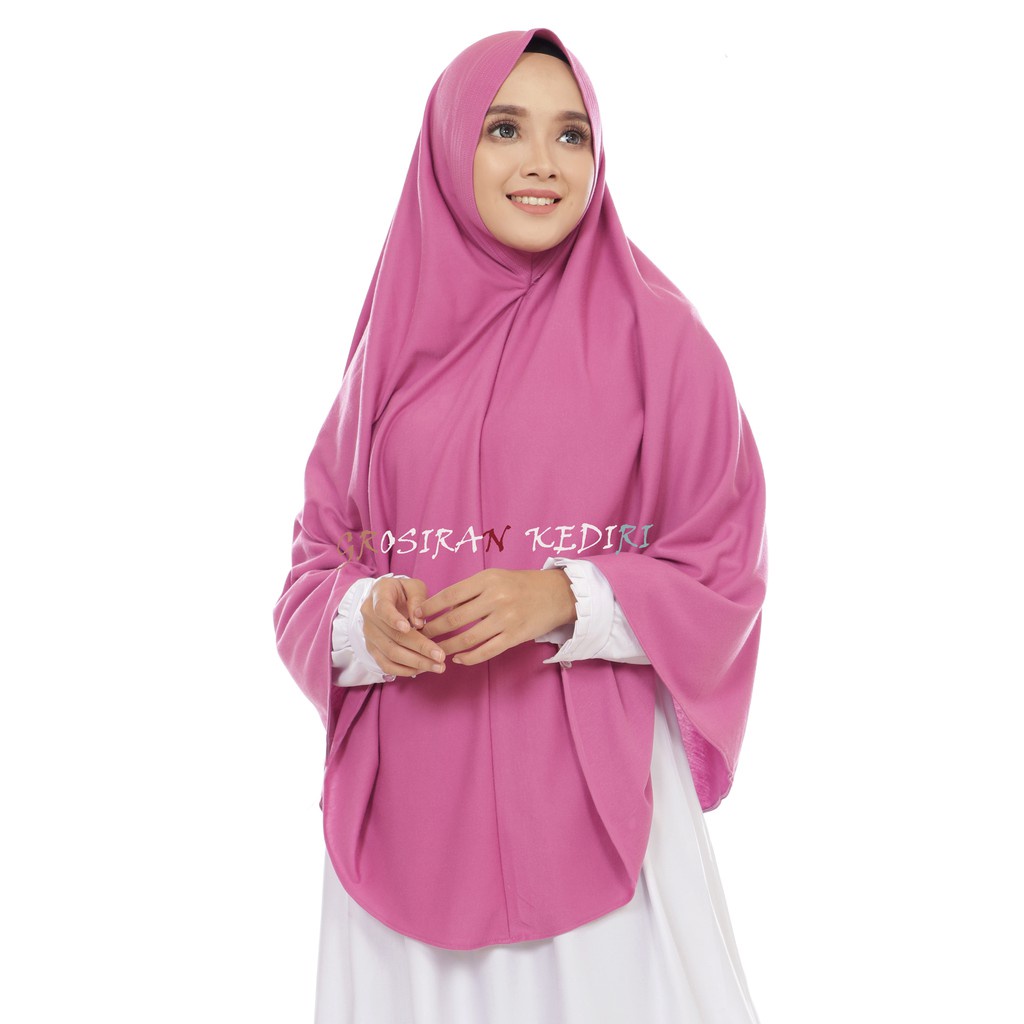 Hijab Jilbab Instan Tanpa Pet Super Jumbo Bahan Kaos