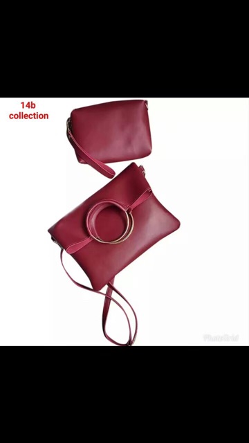 Tas Satu Set Cluthes Ring O Free Pouch Bisa selempang Multifungsi