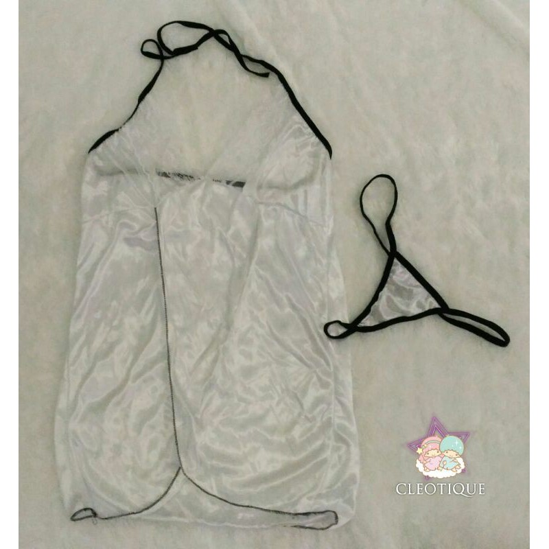 Lingerie Dress Seksi Hot Cewek Dewasa Putih