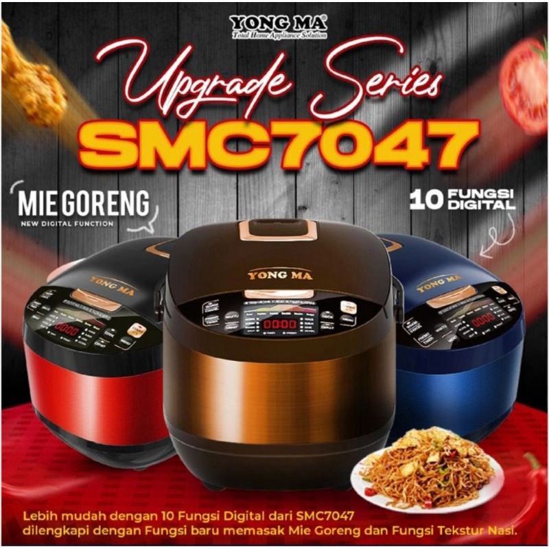 Rice Cooker Digital Yong Ma SMC 7047 Magic Com Digital Yongma SMC7047 2 Liter