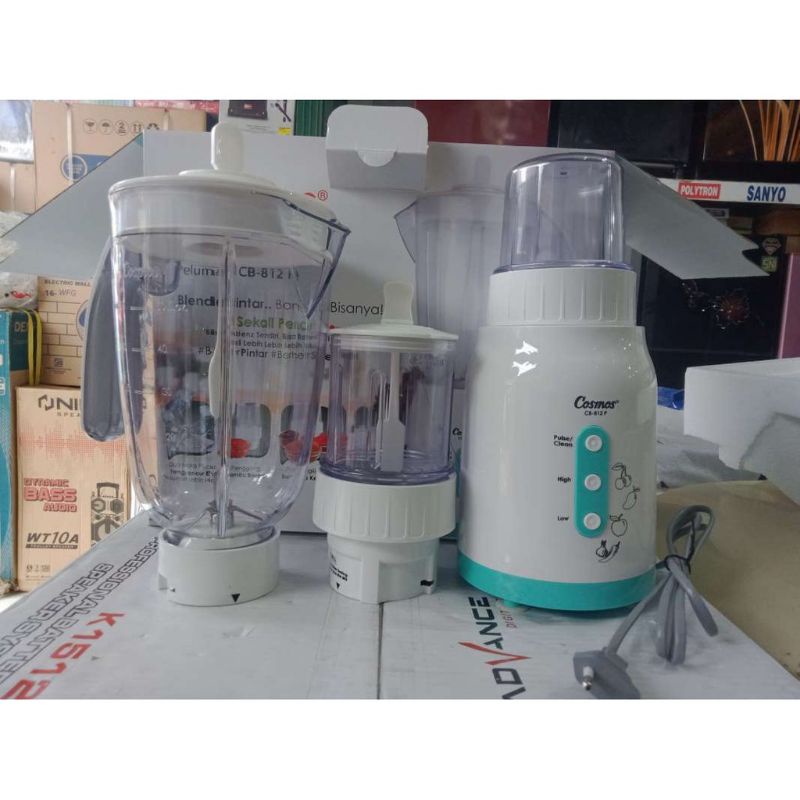 BLENDER COSMOS CB 812 P 3in1 BLENDER PINTAR AUTO BLENZ AUTO STOP PEMECAH ES BATU AWET GARANSI RESMI