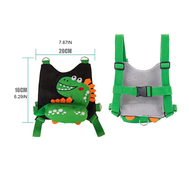 Mary 3pcs / set Strap Harness 4in1 Anti Hilang Motif Dinosaurus Untuk Bayi / Anak Belajar Jalan