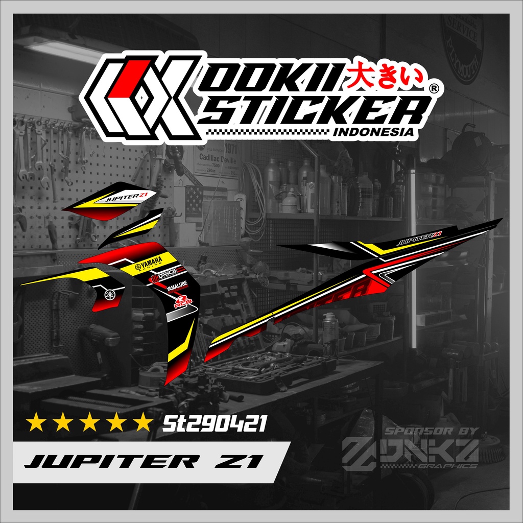 Stiker Jupiter Z1 Lagenda 115Z Jupiter RC Decal Striping Jupiter Z1 Premium Racing ST290421 OOKII