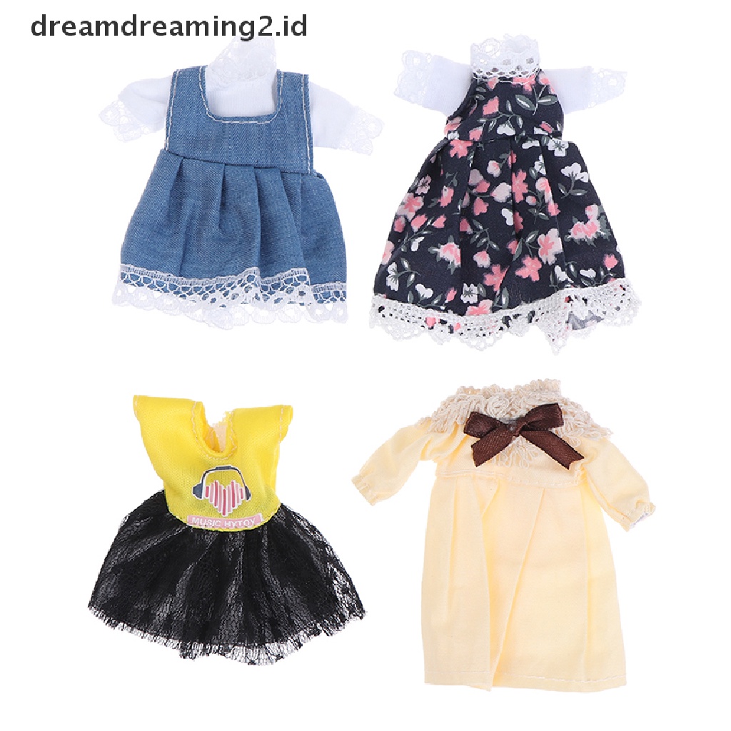(LIKE) Dress Mini DIY Untuk Boneka Perempuan Skala 1: 8