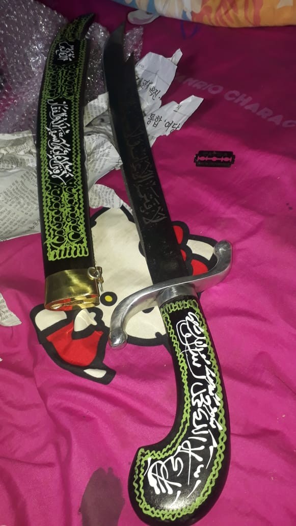 Samurai Arab Zulfakor / Zulfikar Ukir Lapadz Arab