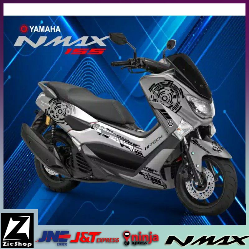 Striping nmax old silver Decal motor nmax old full body Stiker motor nmax variasi