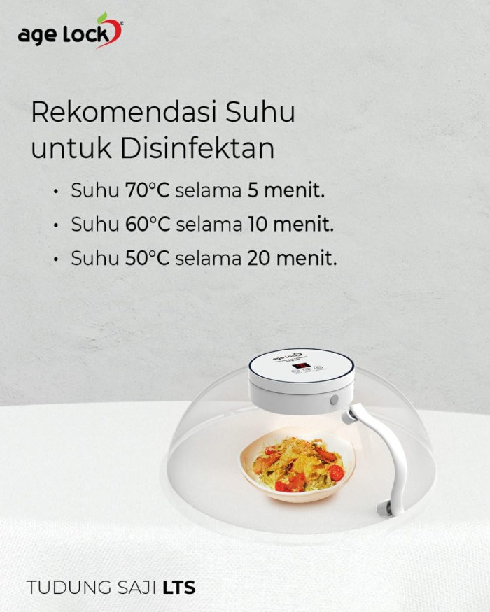 Tudung Saji Elektrik Disinfektan Food Warmer Age Lock