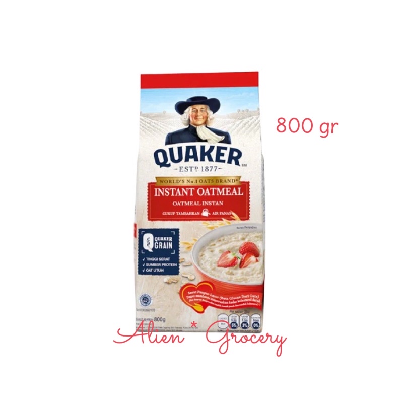 Quaker Oatmeal Oat Meal Instant 800gr