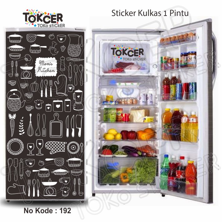 Stiker Kulkas 1 Pintu MOM's Kitchen