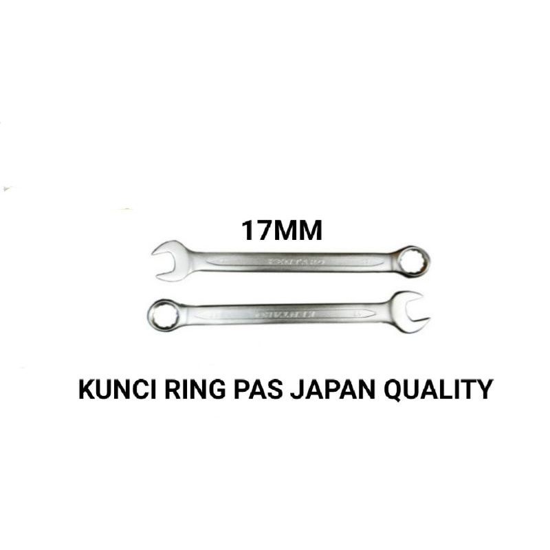 KUNCI RING PAS 17mm CR-V SATIN HEAVY DUTY KENTARO JAPAN QUALITY