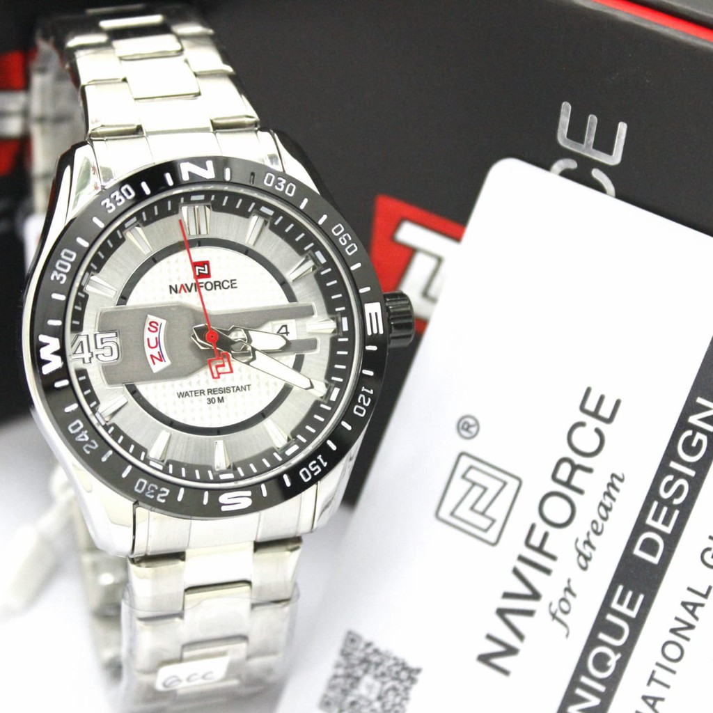 NAVIFORCE. JAM TANGAN PRIA ORIGINAL  JAM TANGAN PRIA RANTAI,NAVIFORCE NF9157M ORIGINAL