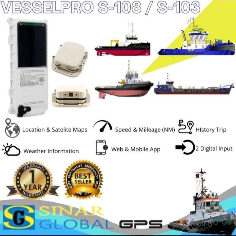 GPS Vessel Tracker Vesselpro - GPS Tracking Kapal Laut Server Indonesia