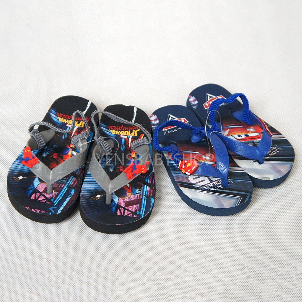 Sandal Capit Karet Anak Laki - Laki Motif Karakter