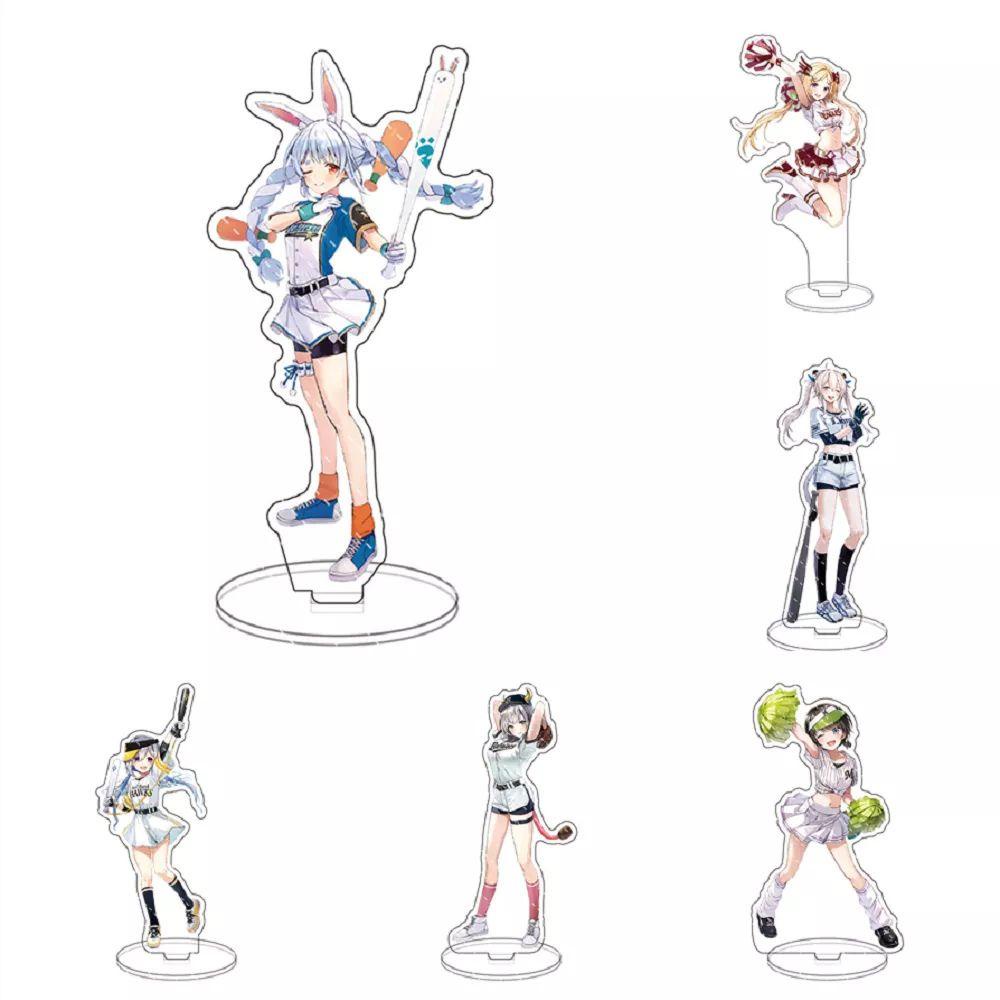 Lanfy Anime Figure Stand Dua Sisi Hadiah Anak Model Transparan Mainan Figure Model Karakter Anime Plat Akrilik