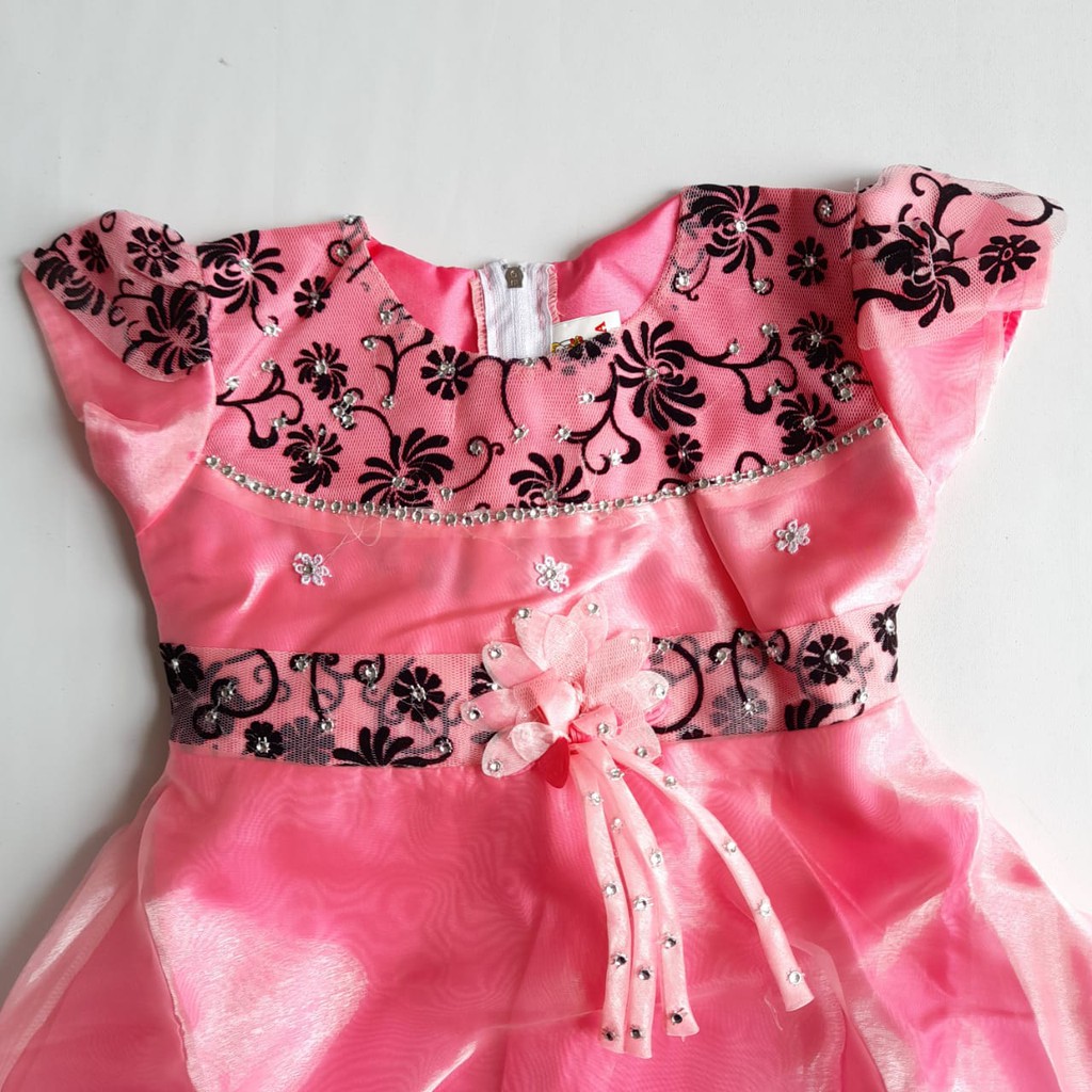 Baju Pesta Anak Perempuan 2 3 Tahun Warna Hijau Mint Import Gaun Anak Cewek Dress Anak Murah KA68