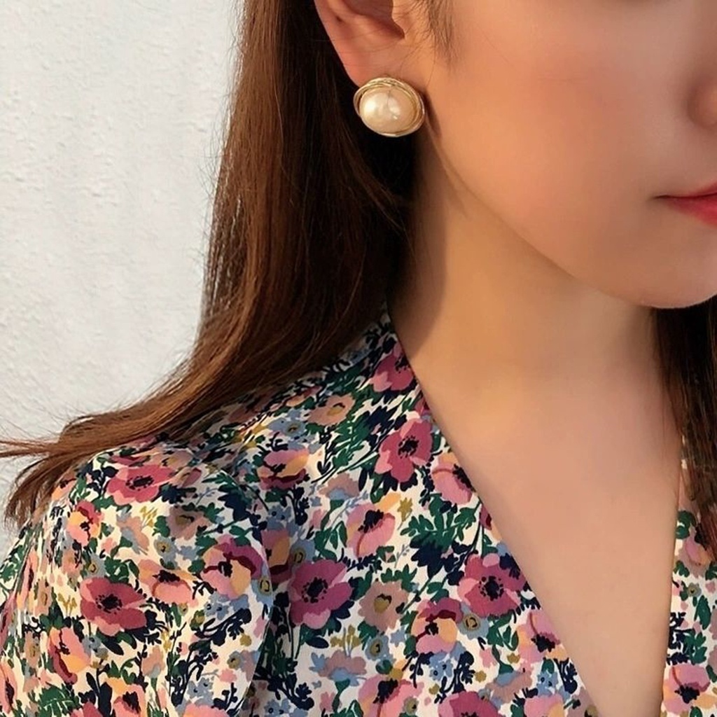 Hu Hu Hu Hu Hu Alat Bantu Pasang Kacamata♡ 1 Pasang Anting Stud Hias Mutiara Imitasi Gaya Korea Untuk Hadiah Ulang Tahun