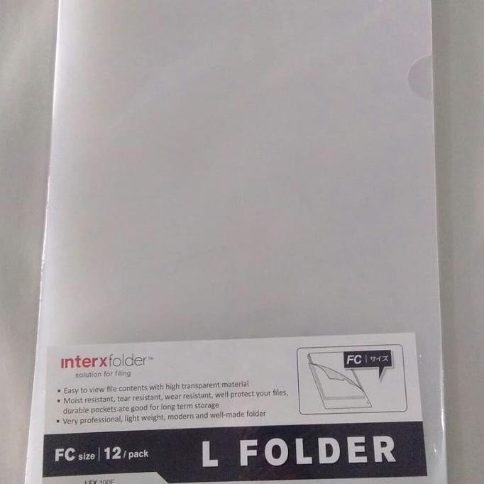 

Map Plastik L / L Folder / Clear Sleeves A4 & F4 Isi 12 - Putih A4