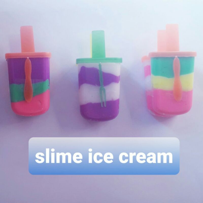 Slime original bentuk ice cream