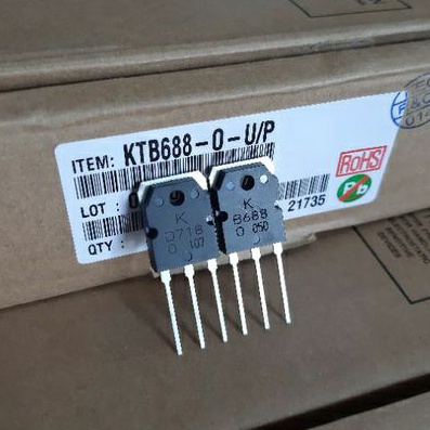 TRANSISTOR POWER AUDIO AMPLIFIER B688 D718 ORIGINAL KEC