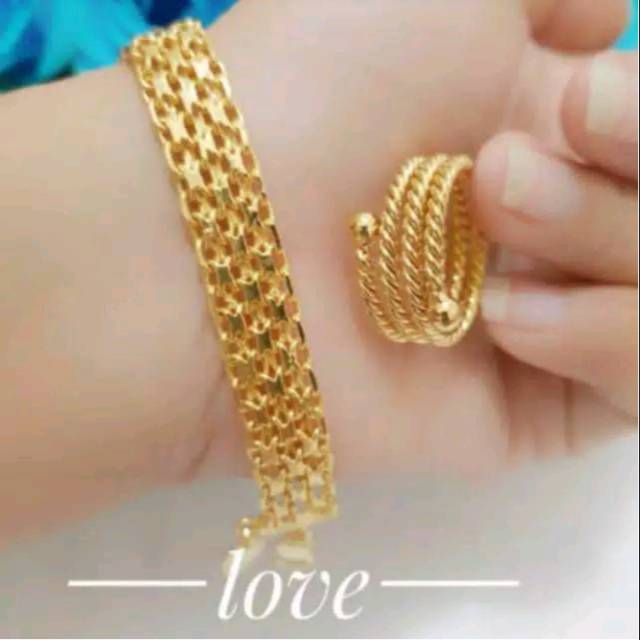 Gelang cincin lapisemas 056