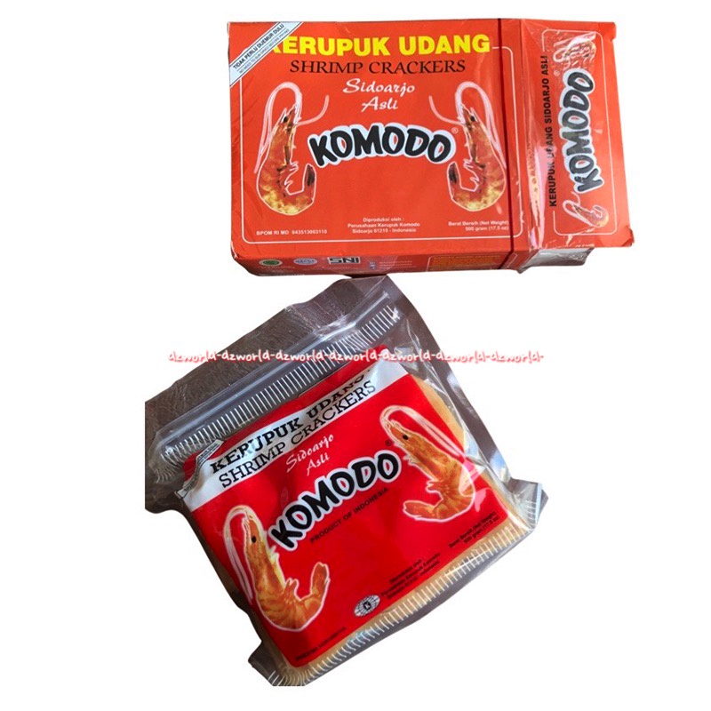 Kerupuk Udang Shrimp Crackers 500gr Komodo Krupuk Udang Asli Sidoarjo Kerupuk Udang Besar Jumbo