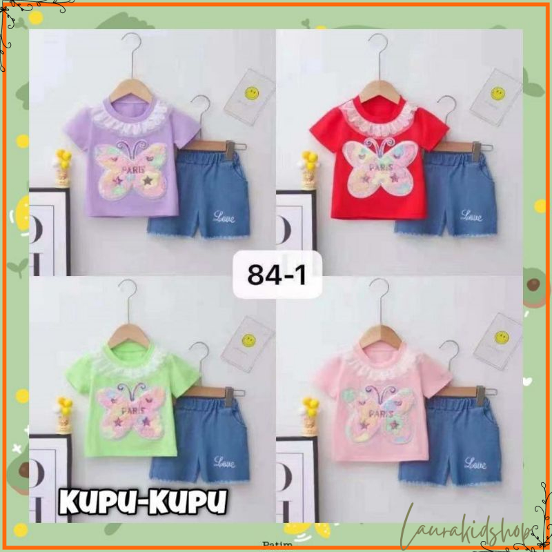 Setelan Pendek Anak Perempuan Import Premium 2-5 Tahun