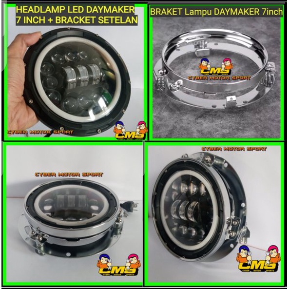 Daymaker led mobil motor . Headlamp Harley davidson. Headlamp CB.