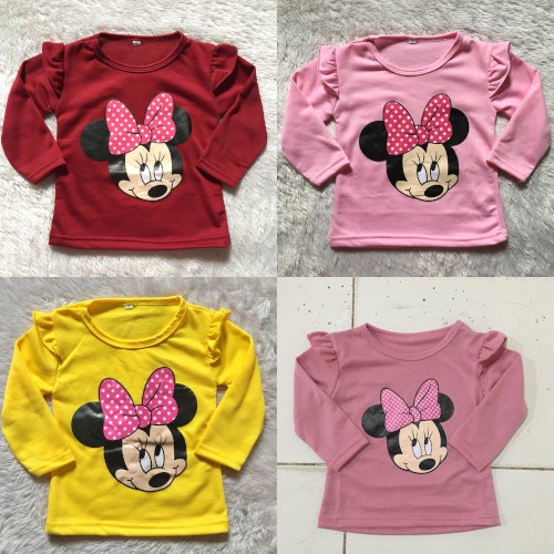 VISION ONLINE- KAOS MINNIE/ KAOS ANAK PEREMPUAN 1 TAHUN MURAH KEKINIAN/COD/GRATIS ONGKIR/KOREA