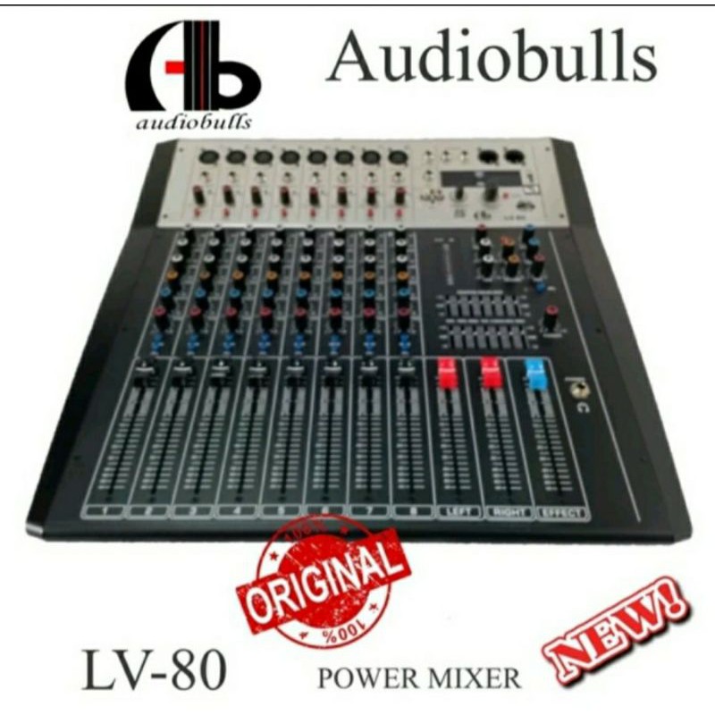 Power Mixer Audio AB Audiobulls Lv80 PREMIUM QUALITY Original